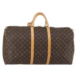 LOUIS VUITTON Monogram Keepall 60 Boston Bag M41422 LV Auth 146307